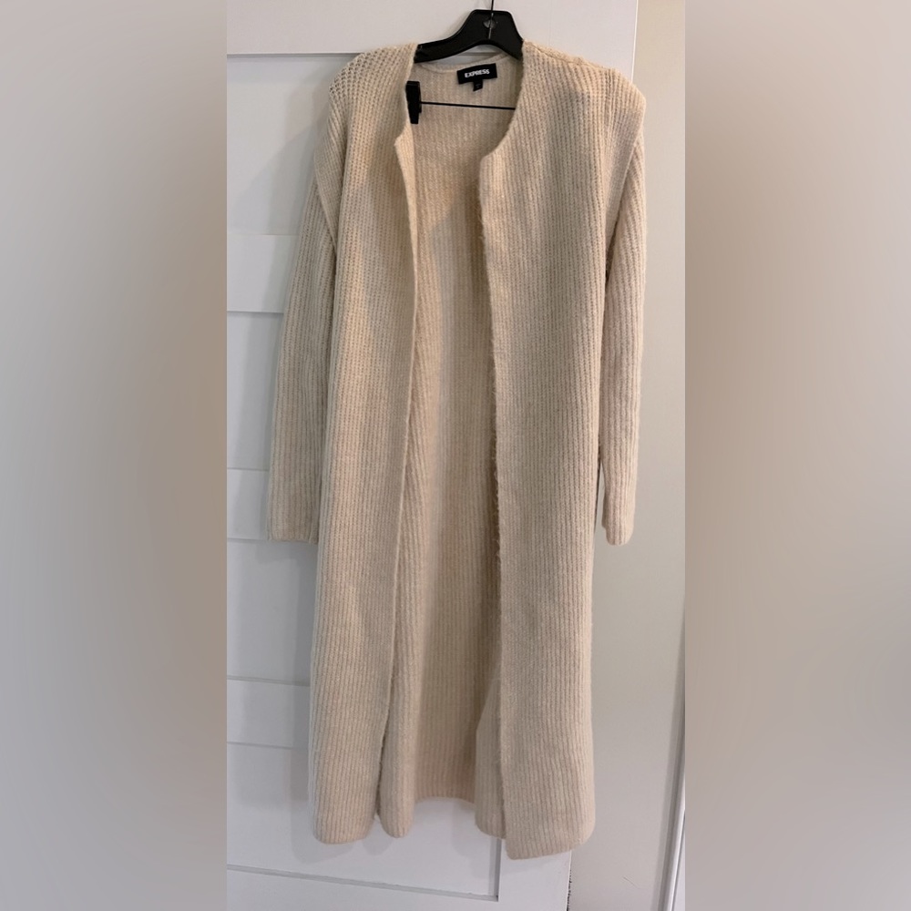 Express cream colored cardigan. Only worn a few times.